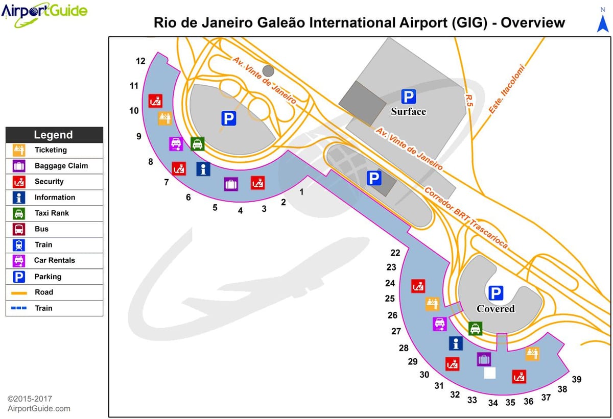 Rio de Janeiro airport map