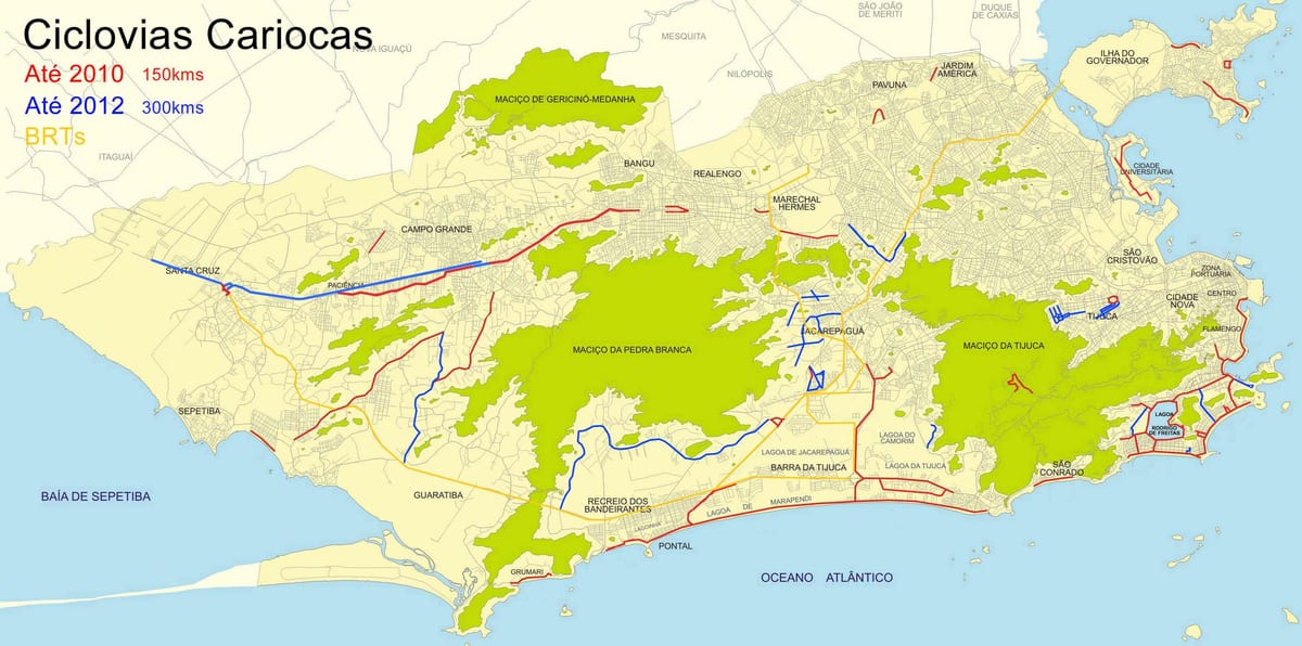 Rio de Janeiro bike map
