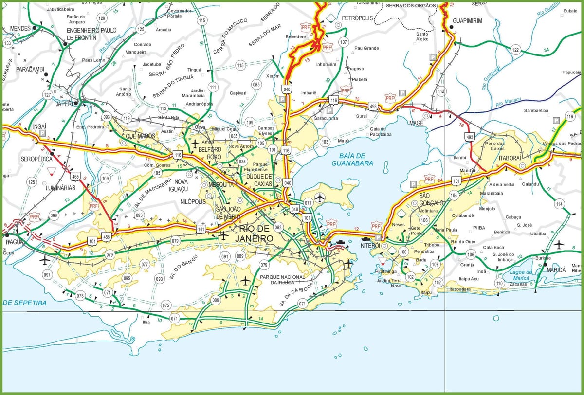 Rio highway map