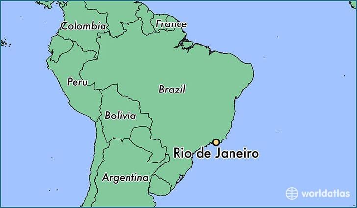 map Rio de Janeiro brazil