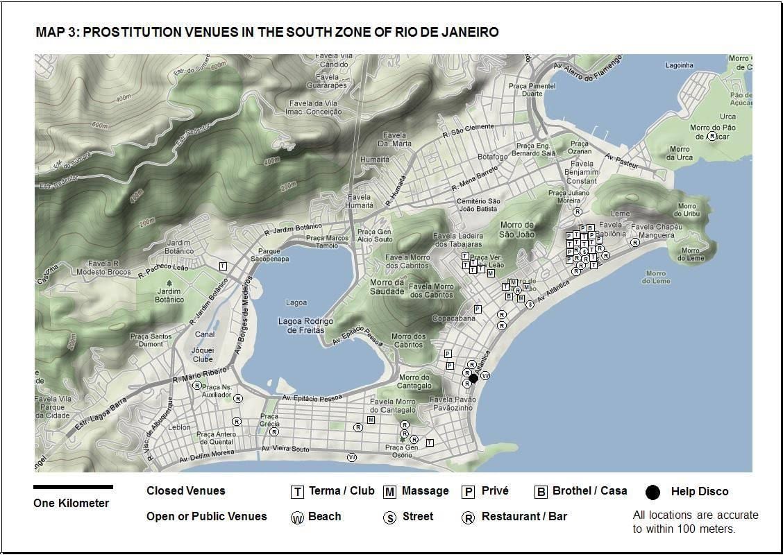 map of Rio de Janeiro red light district