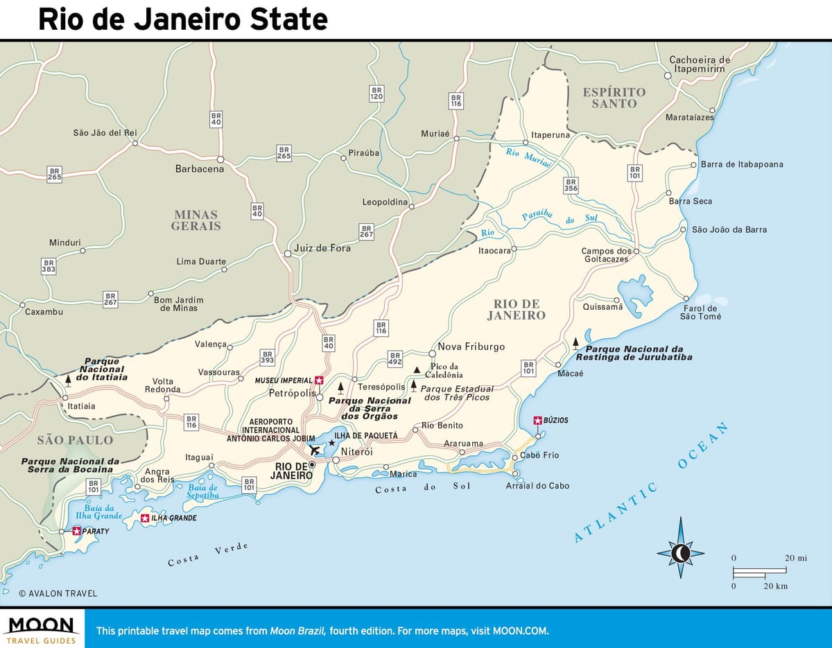 map of Rio de Janeiro state