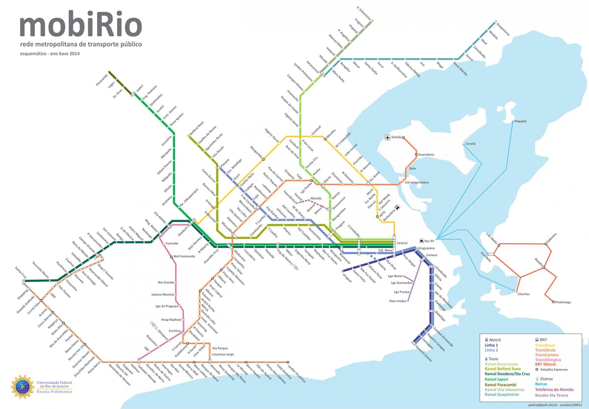 Rio train map
